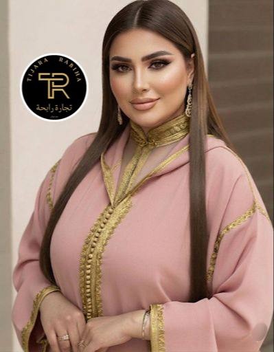 Ensemble djellaba et caftan brodés en crêpe et mousseline – Vue 20