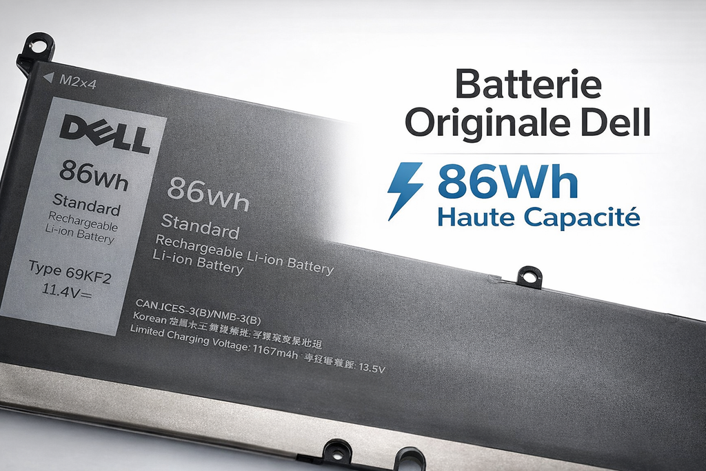 Batterie Dell 69KF2 86Wh – Haute Performance pour XPS / Alienware / G15