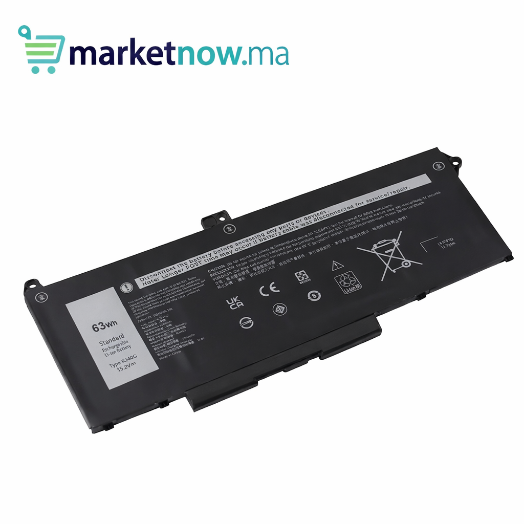 Batterie RJ40G 63Wh Dell Latitude 5420 / 5520 / Precision 3560 – Haute Performance & Longue Durée