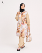 Burkini Long Femme 4 Pièces – Maillot de Bain Modeste avec Pantalon, Haut, Foulard et Sac | Tailles M à 4XL