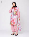 Burkini Long Femme 4 Pièces – Maillot de Bain Modeste avec Pantalon, Haut, Foulard et Sac | Tailles M à 4XL