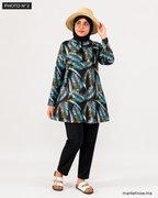Burkini Femme 3 Pièces Résistant à l’Eau avec Foulard Assorti – Tailles M à XXL