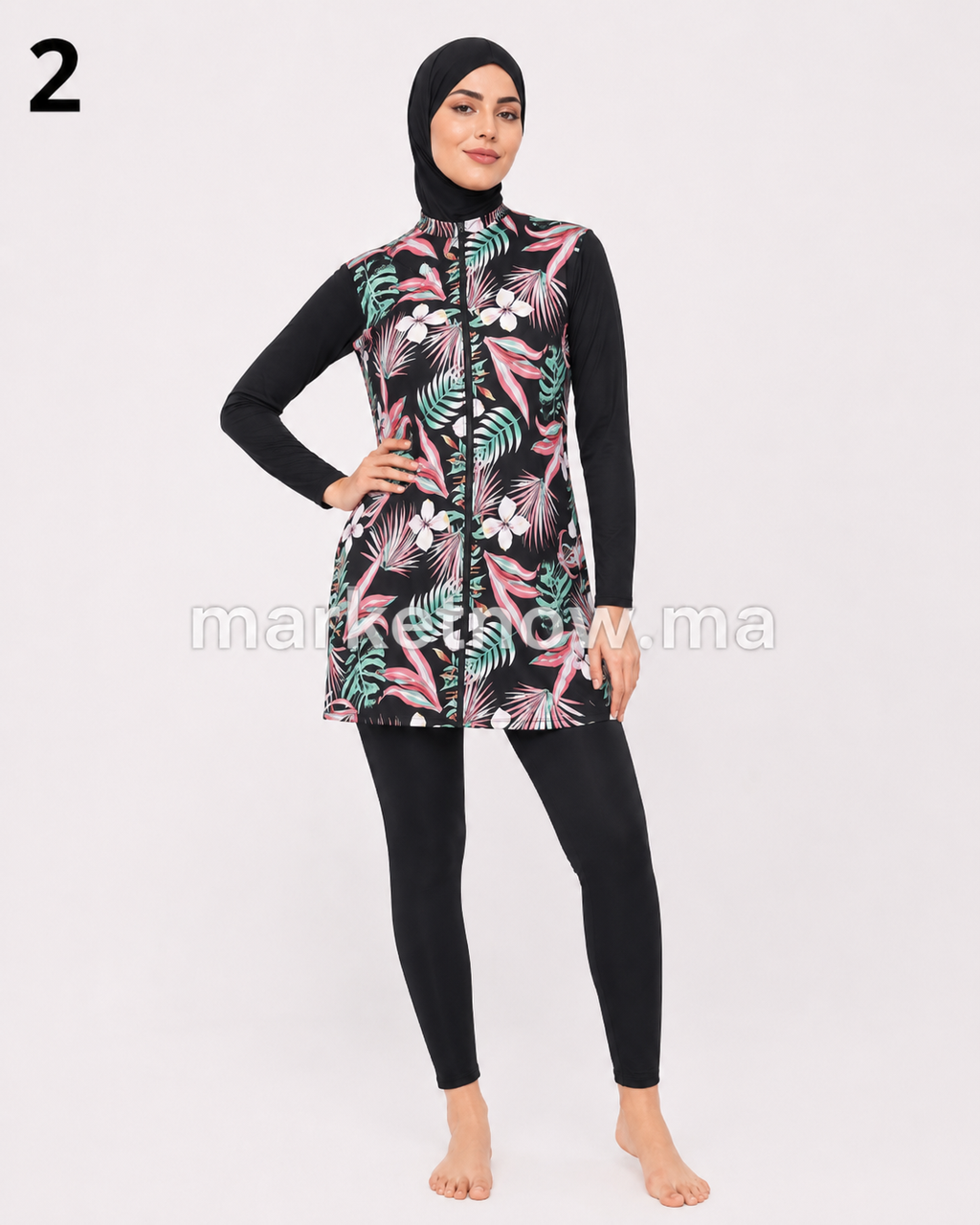 Burkini Cyclisme 3 Pièces – Bonnet, Robe et Collant