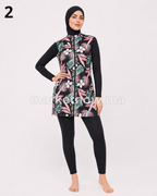 Burkini Cyclisme 3 Pièces – Bonnet, Robe et Collant