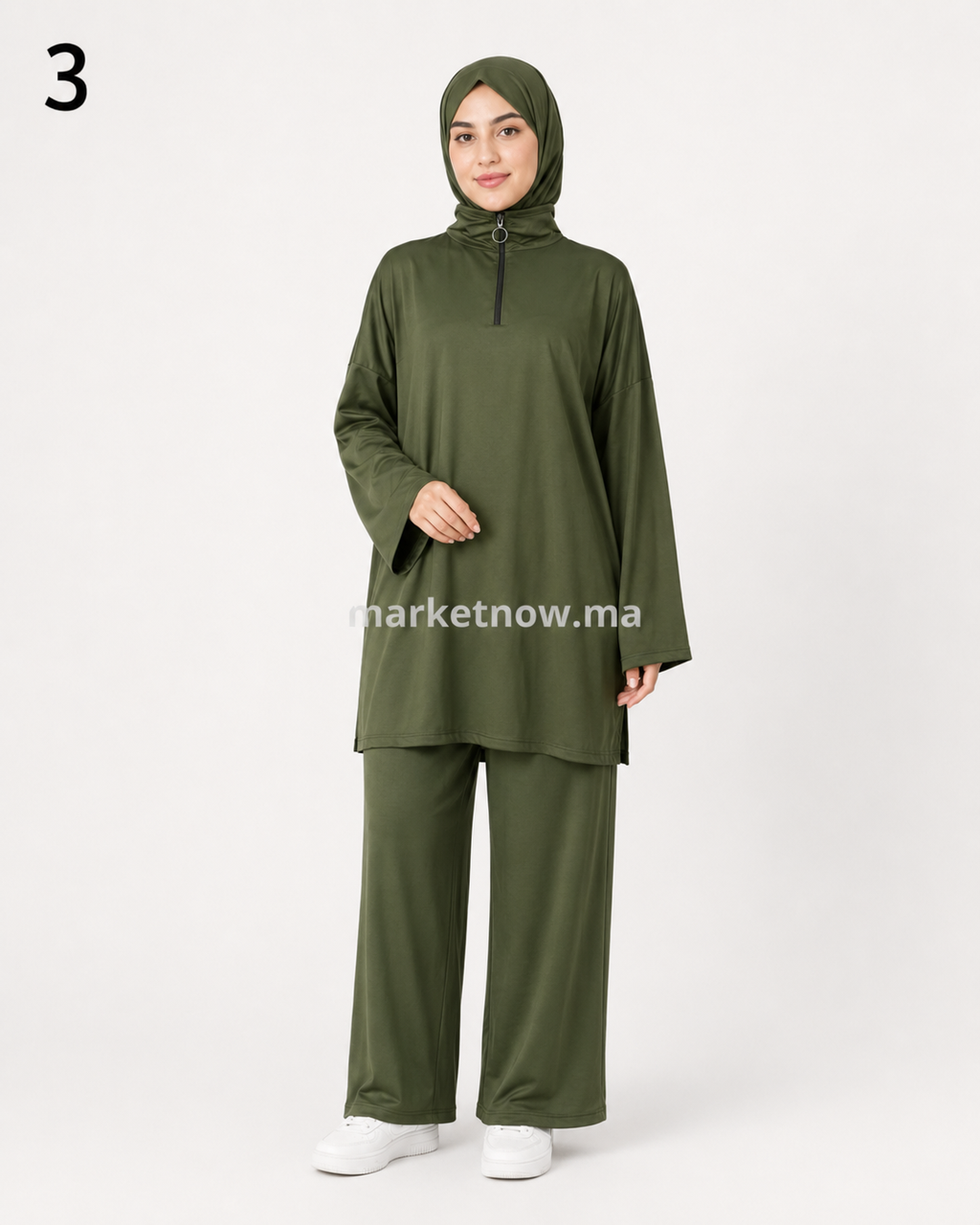 Burkini Palmier 3 pièces – Tailles L à 3XL