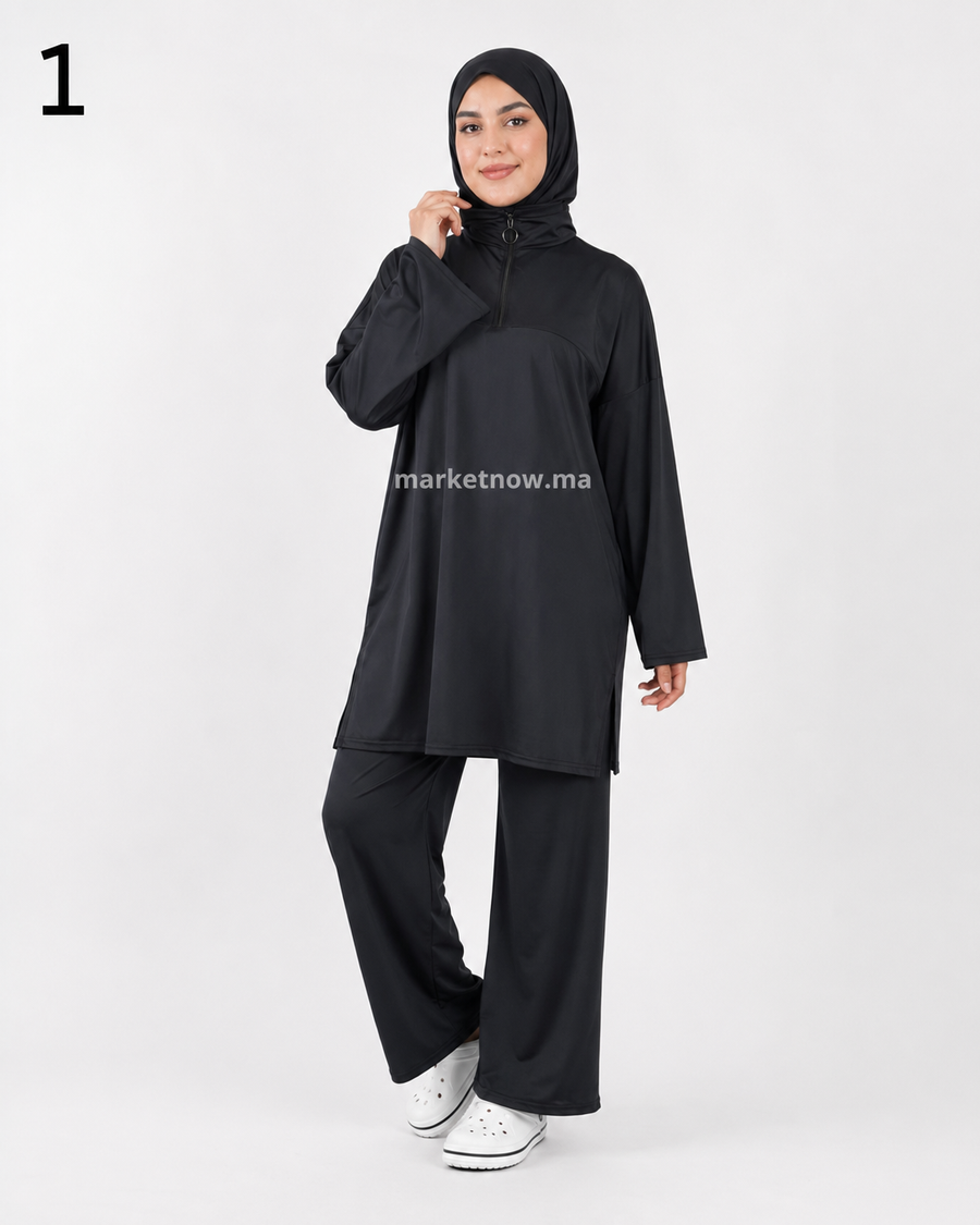 Burkini Palmier 3 pièces – Tailles L à 3XL