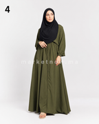 Burkini 3 pièces élégant et couvrant – Robe longue, pantalon et hijab