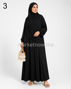 Burkini 3 pièces élégant et couvrant – Robe longue, pantalon et hijab