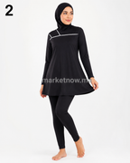 Burkini moderne en tissu cyclisme premium – 3 pièces