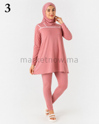 Burkini moderne en tissu cyclisme premium – 3 pièces