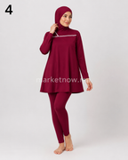 Burkini moderne en tissu cyclisme premium – 3 pièces