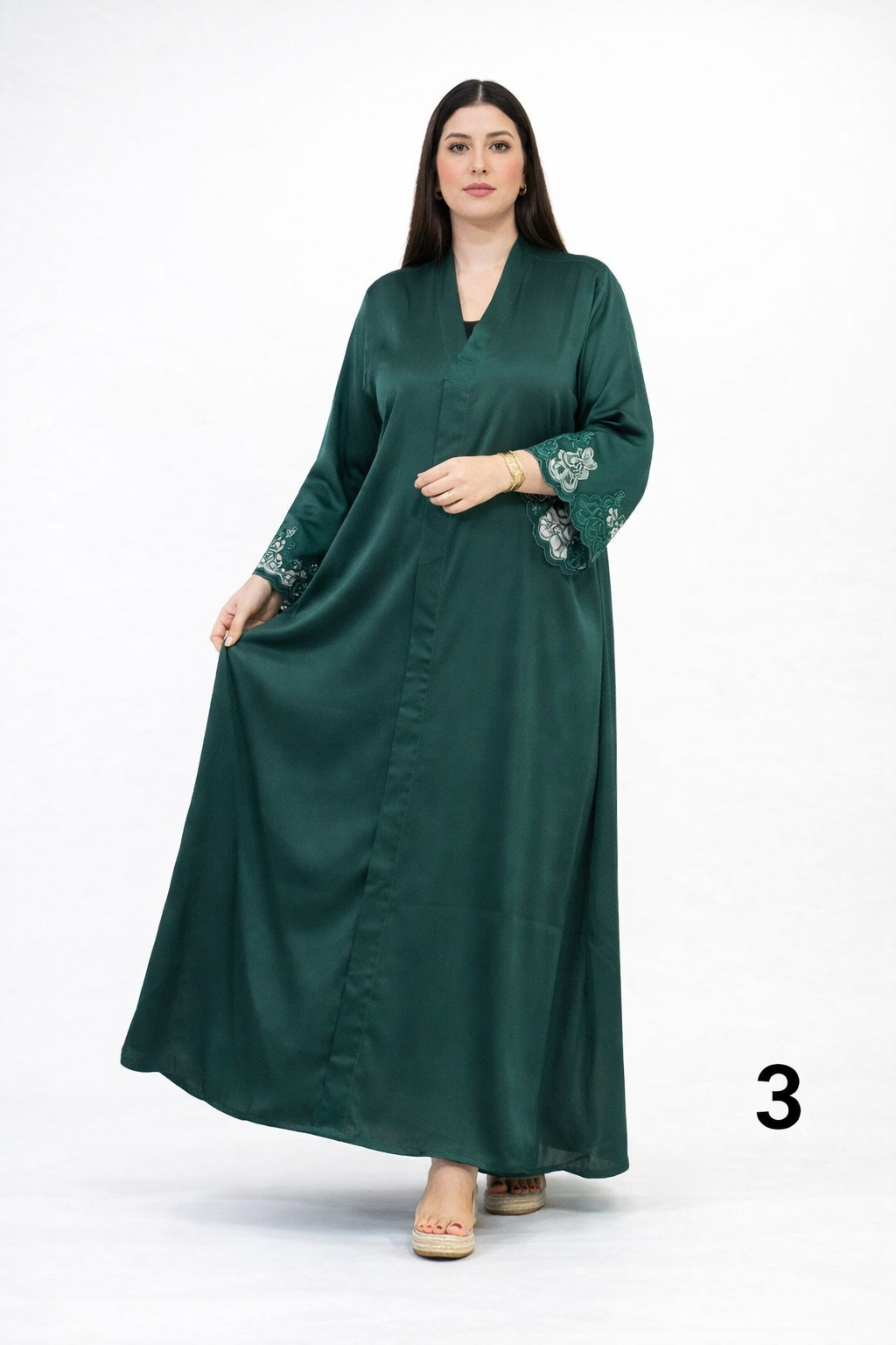 Abaya Moderne Femme 2026 – Robe Longue Élégante Zoom Premium | Grande Taille L à 3XL | Qualité Supérieure