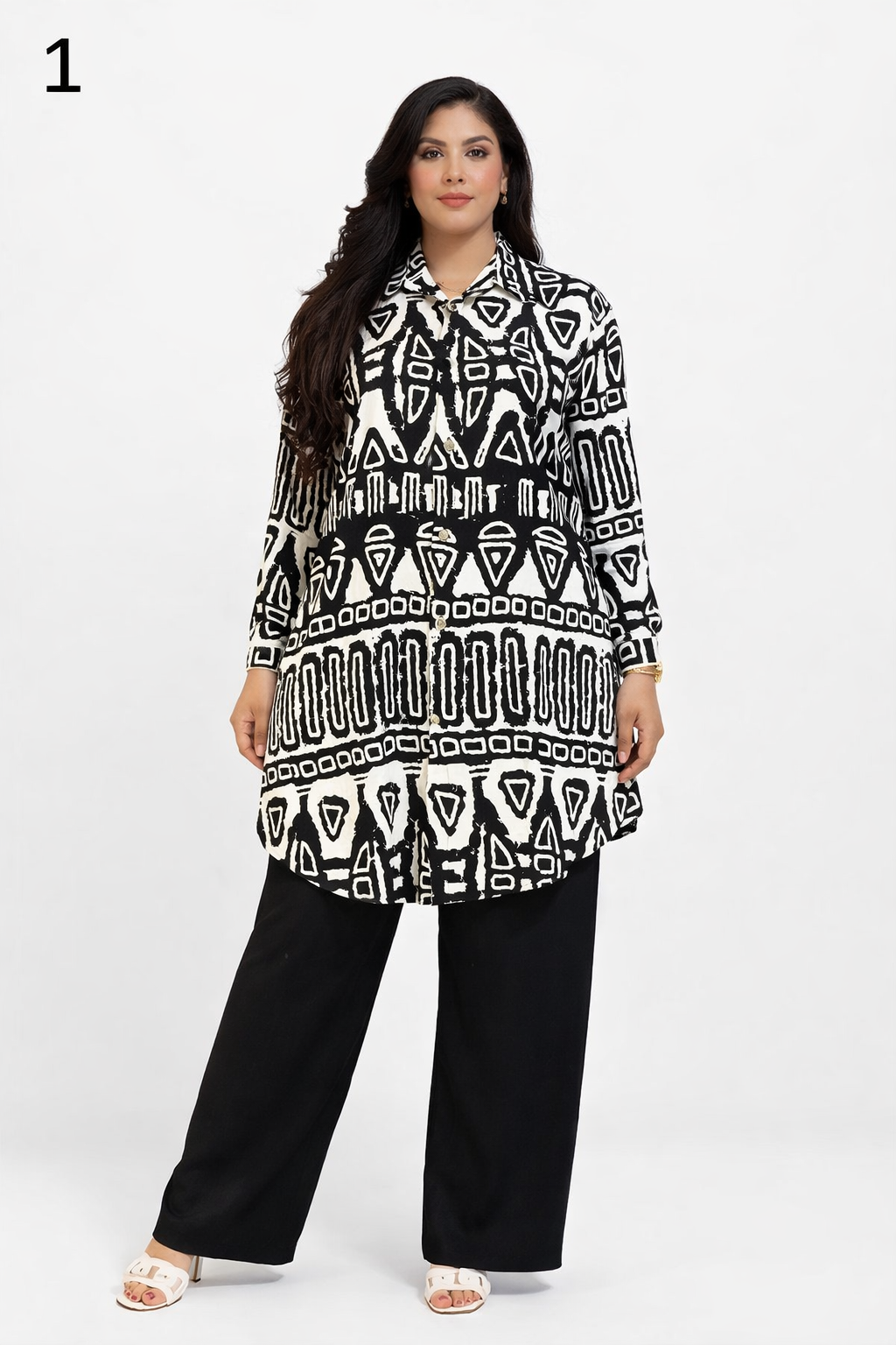 Ensemble Femme 2 Pièces Élégant Demi-Saison – Chemise Longue + Pantalon Large – Tissu Léger Haute Qualité (M à XXL)