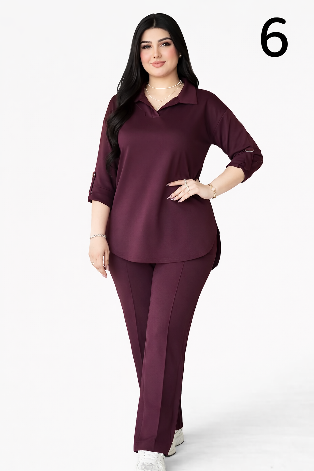 Ensemble Femme 2 Pièces Tissu Scuba Premium – Tenue Élégante et Confortable (S à XXL)