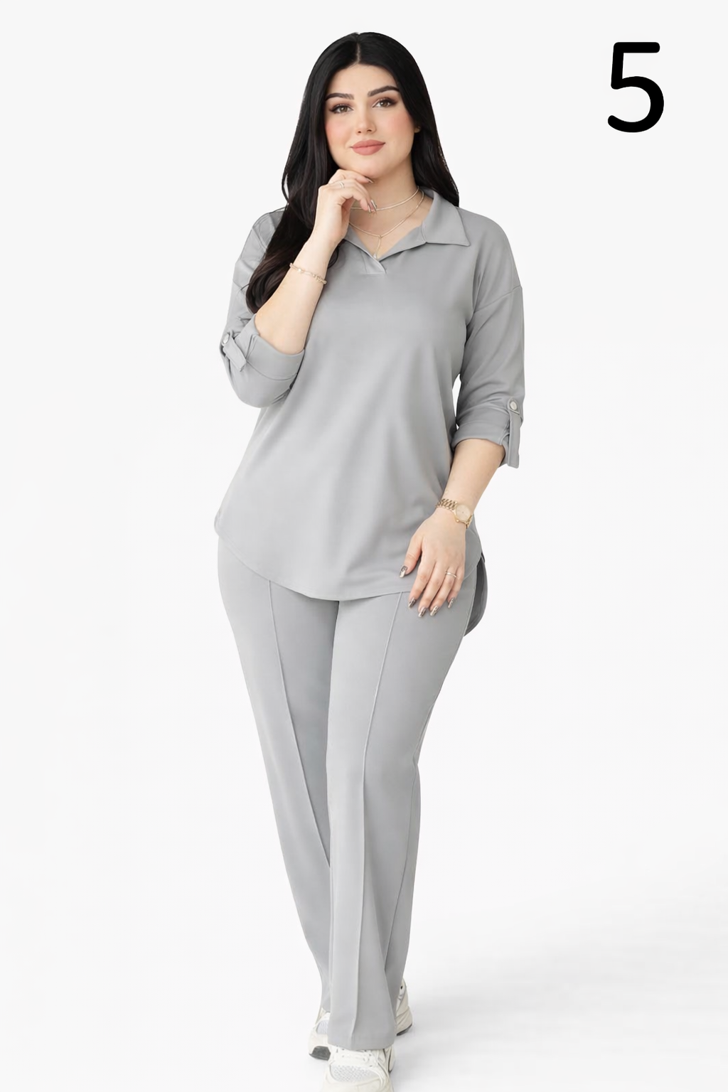 Ensemble Femme 2 Pièces Tissu Scuba Premium – Tenue Élégante et Confortable (S à XXL)