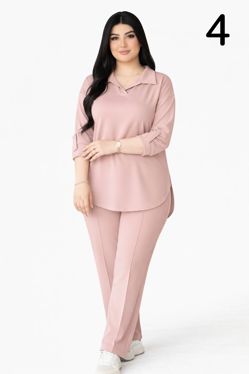 Ensemble Femme 2 Pièces Tissu Scuba Premium – Tenue Élégante et Confortable (S à XXL)