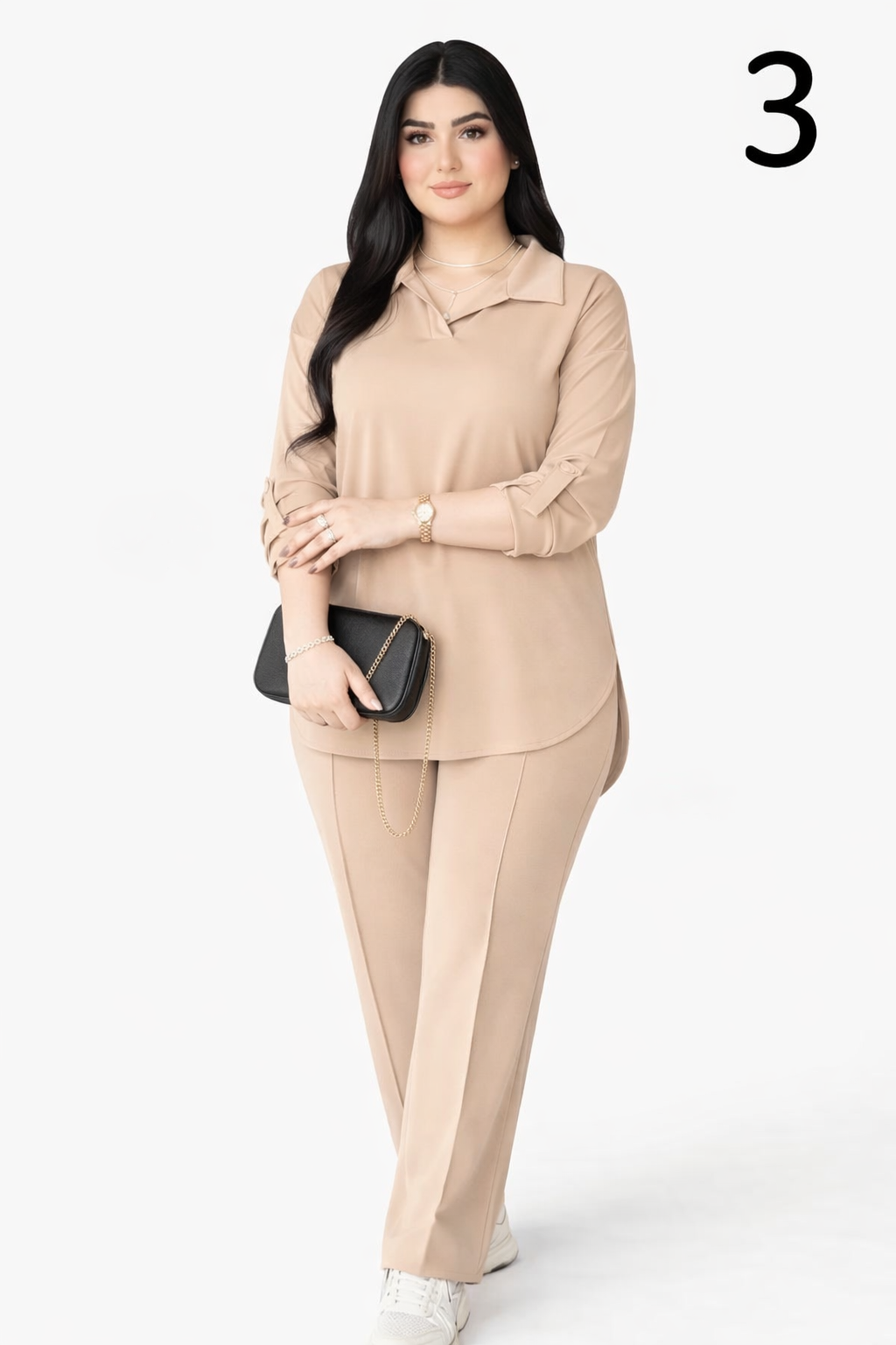 Ensemble Femme 2 Pièces Tissu Scuba Premium – Tenue Élégante et Confortable (S à XXL)