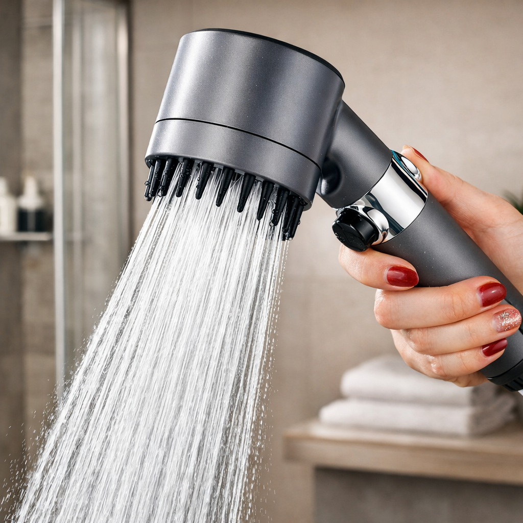 Pommeau de douche haute pression (avec filtration)