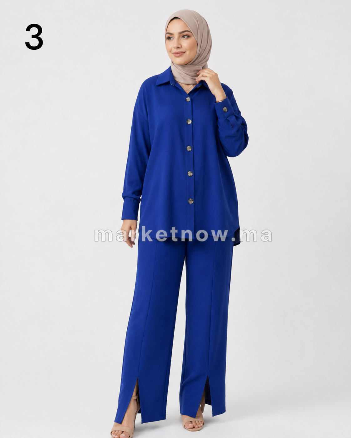 Ensemble Femme 2 Pièces Pantalon & Chemise en Crêpe Kruch