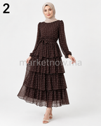 Robe Aspero à Pois – Élégante et Modeste