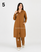 Ensemble Femme Long Montonie – Tunique Zippée & Pantalon