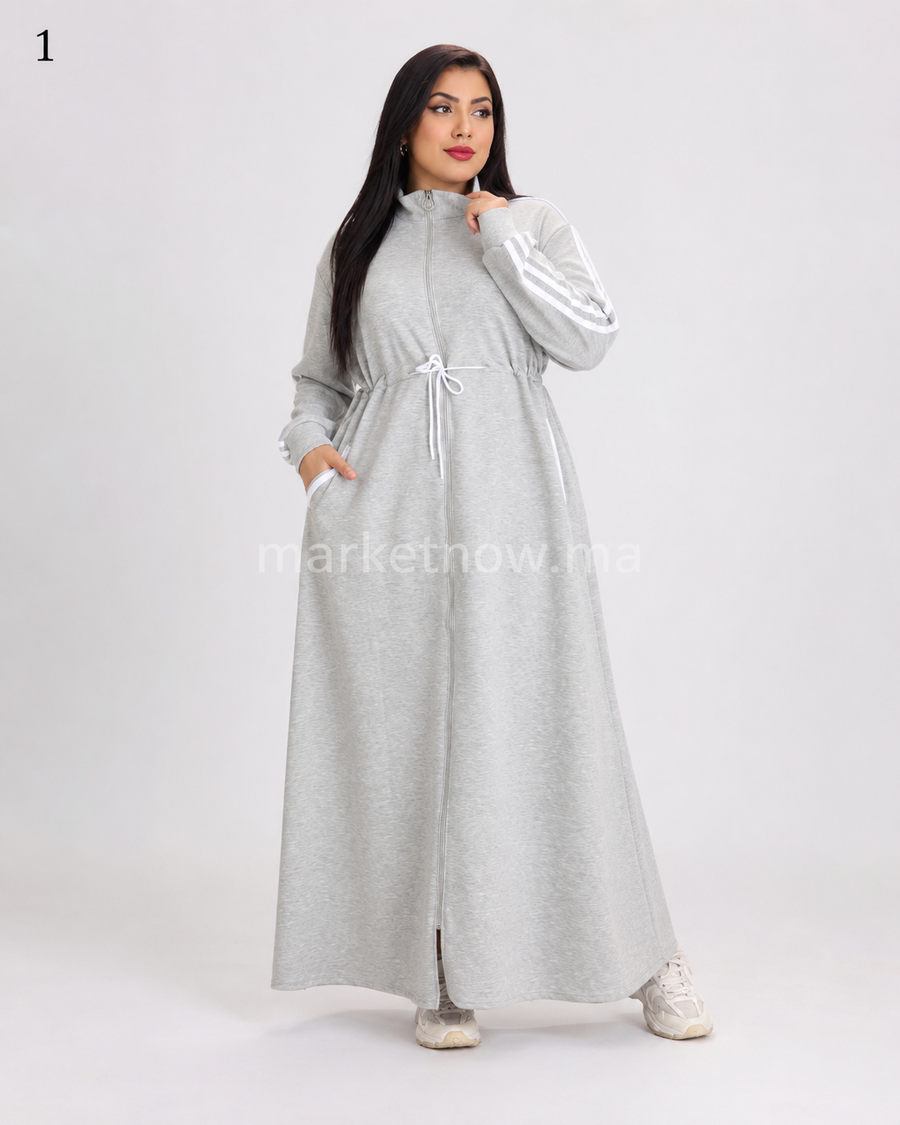 Djellaba Sport Longue en Tissu Montoni – Coupe Ample