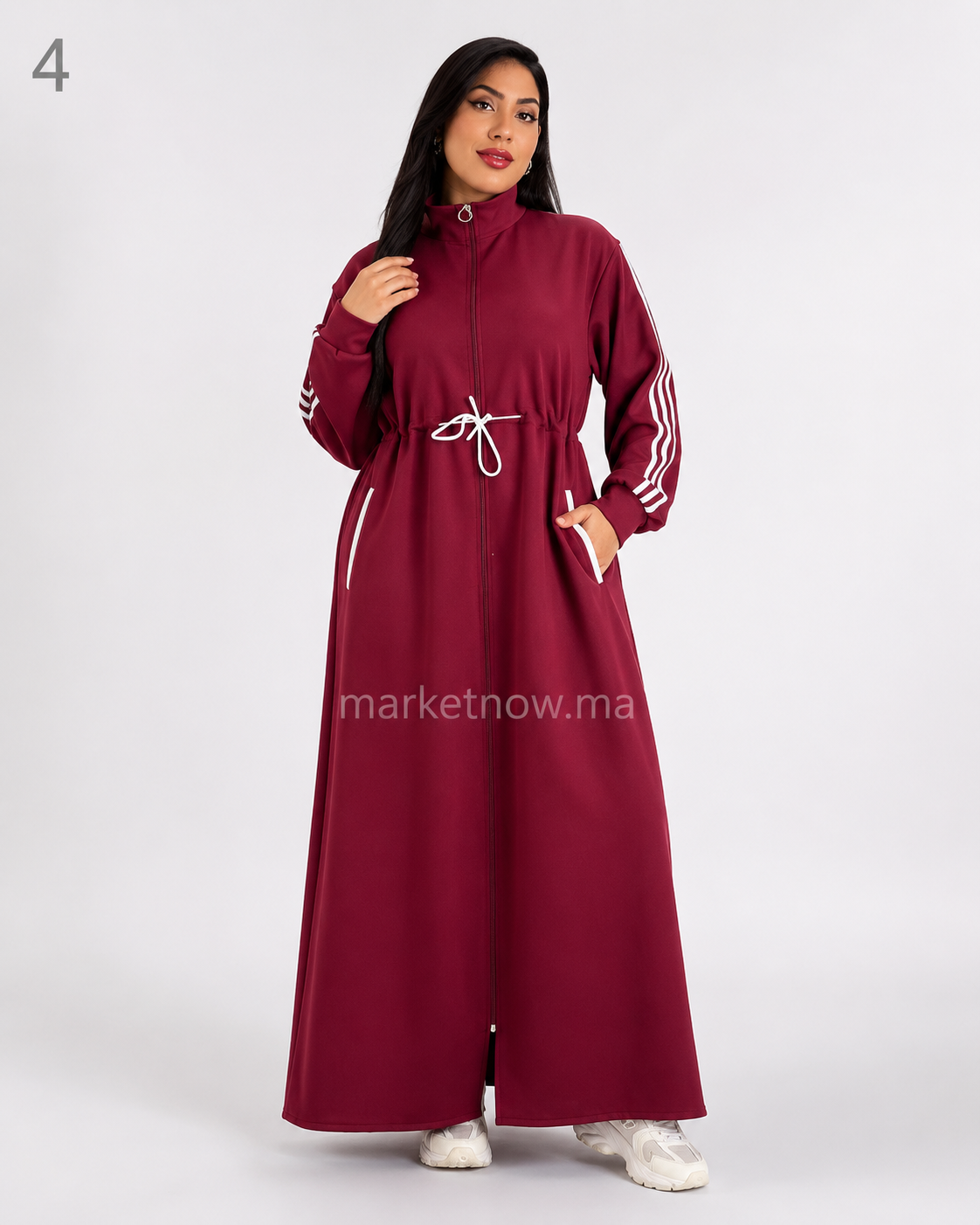 Djellaba Sport Longue en Tissu Montoni – Coupe Ample
