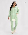 Survêtement femme 2 pièces en tissu montonie – Coupe longue et confortable