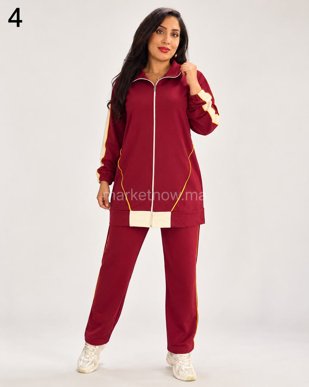 Survêtement femme 2 pièces en tissu montonie – Coupe longue et confortable