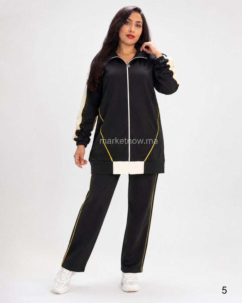 Survêtement femme 2 pièces en tissu montonie – Coupe longue et confortable