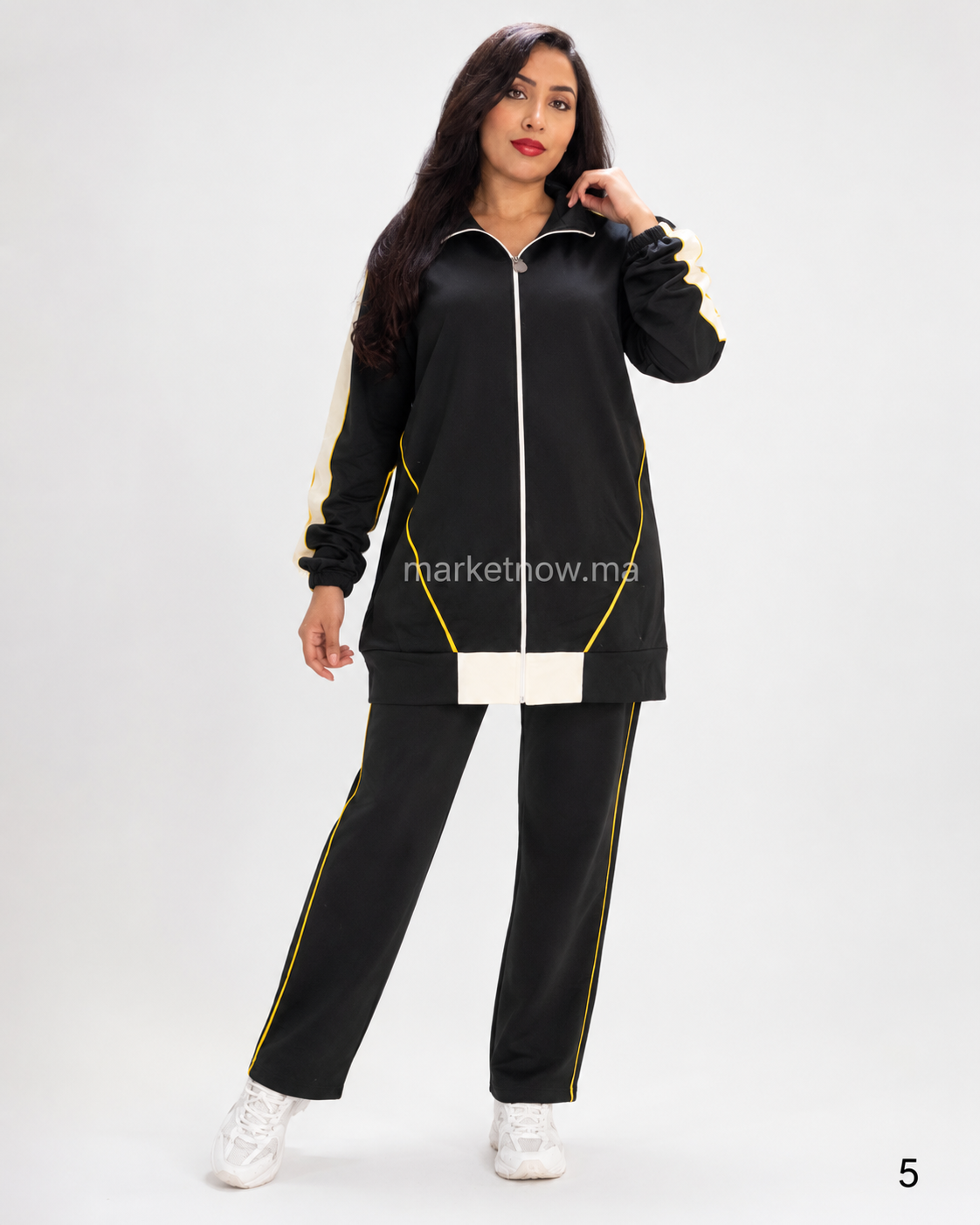 Survêtement femme 2 pièces en tissu montonie – Coupe longue et confortable