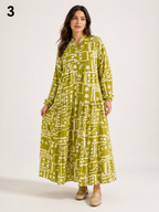 Robe Femme Kloche Élégante avec Coquillages – كسوة كلوش بالصداف | Qualité Premium | Taille L
