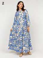 Robe Femme Kloche Élégante avec Coquillages – كسوة كلوش بالصداف | Qualité Premium | Taille L