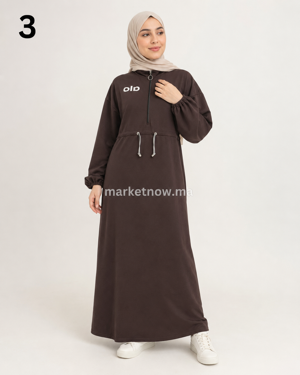 Robe longue sport chic et modeste – Tailles M à XXL