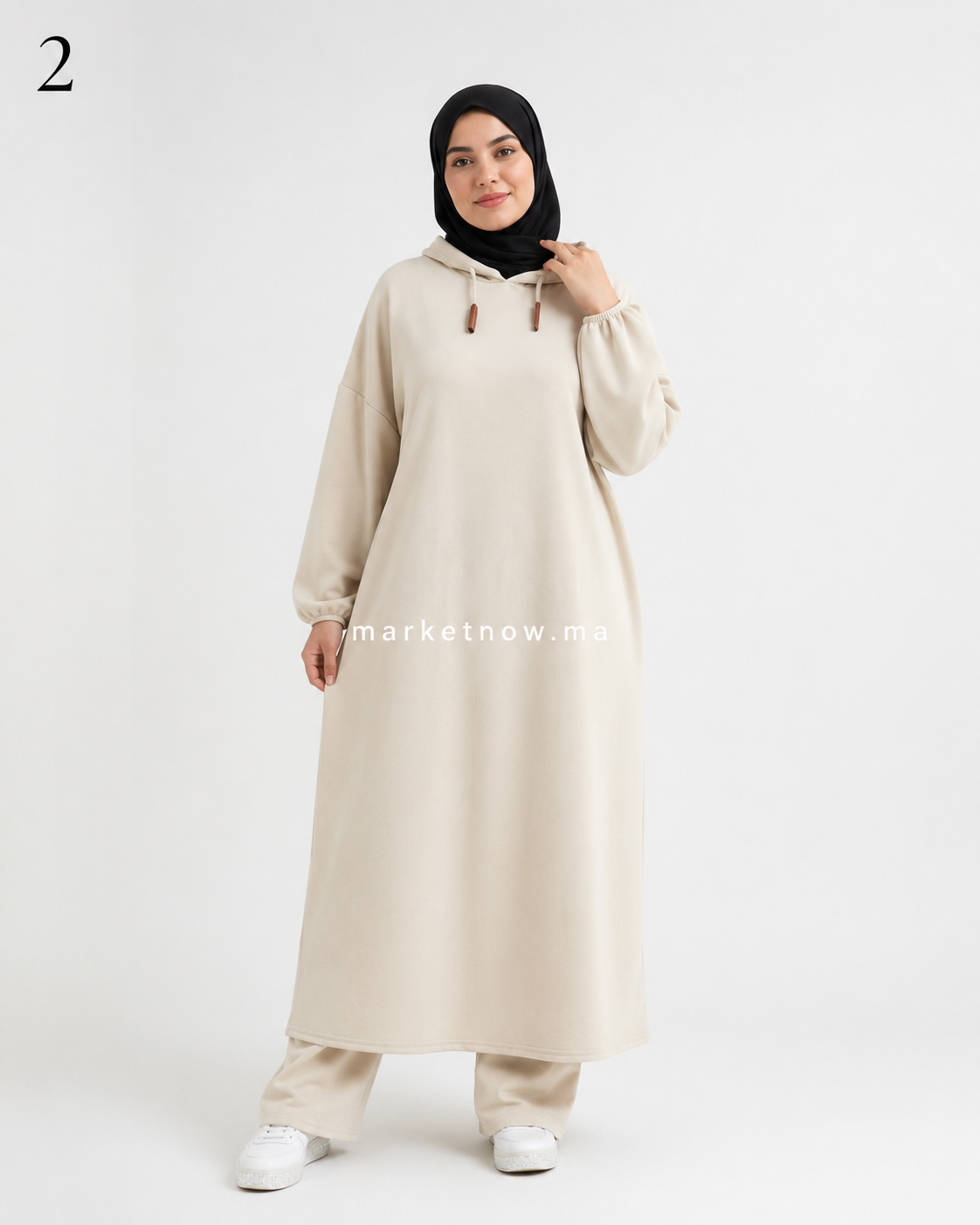 Ensemble femme long à capuche – Modèle 0003