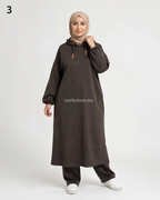 Ensemble femme long à capuche – Modèle 0003