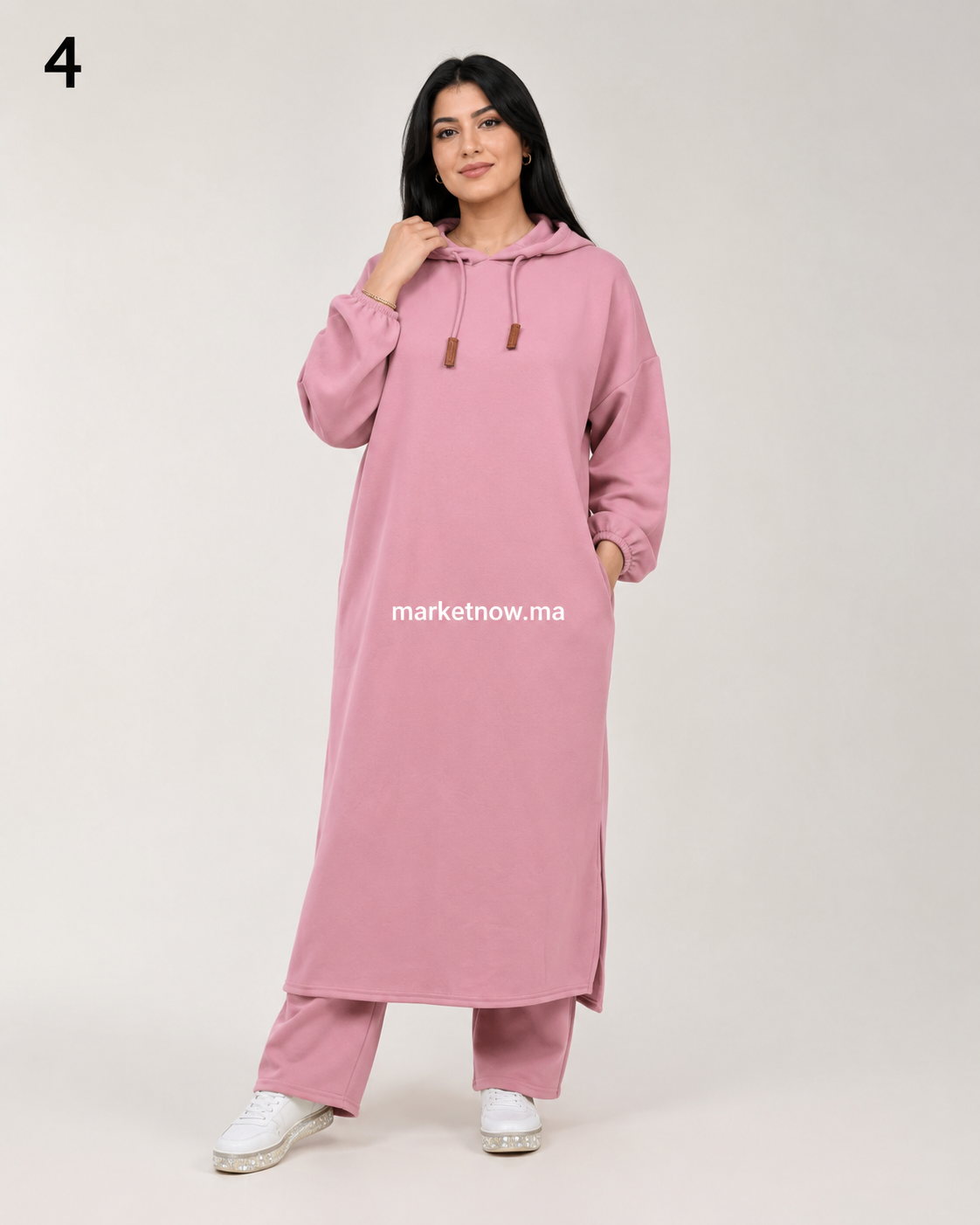 Ensemble femme long à capuche – Modèle 0003