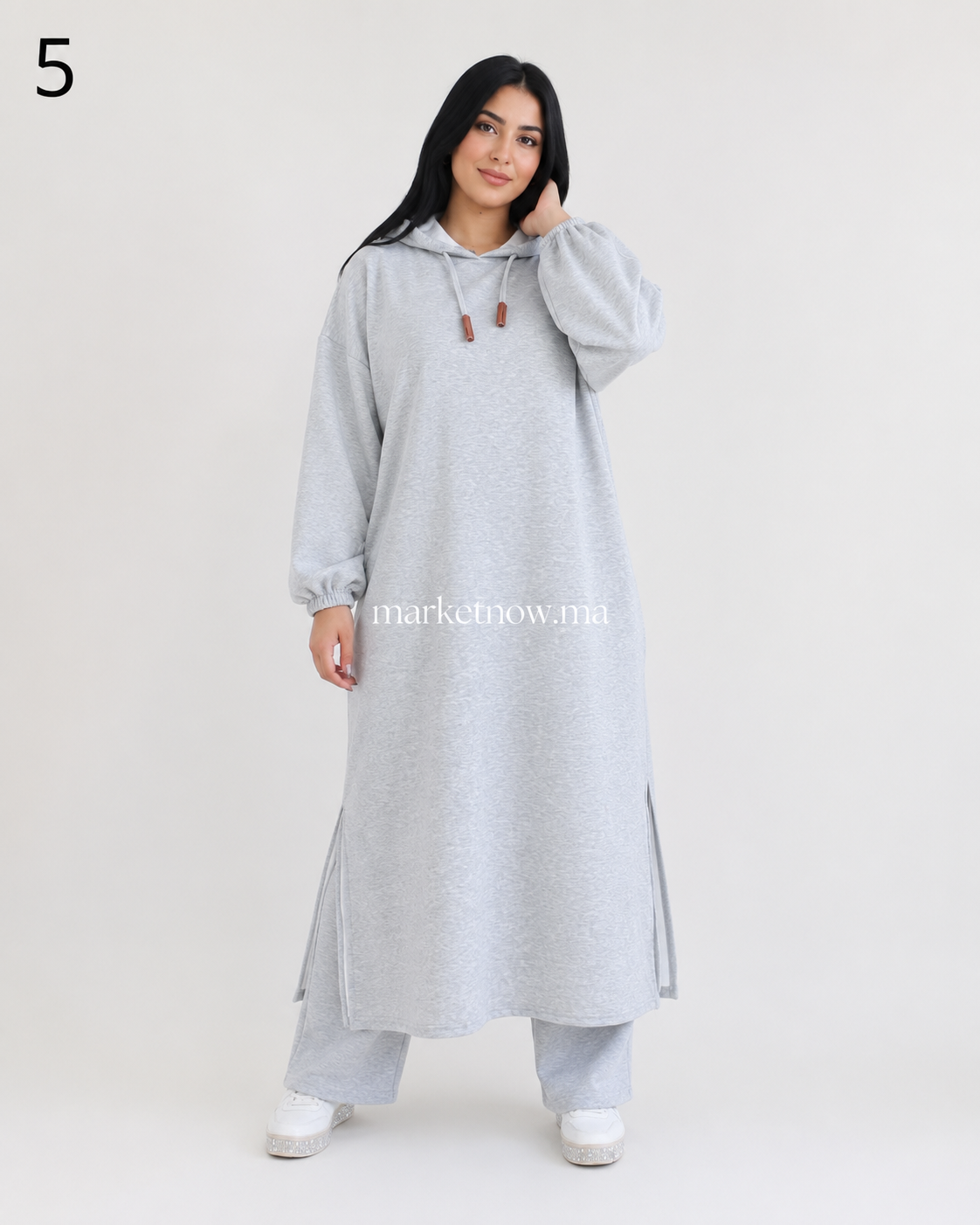 Ensemble femme long à capuche – Modèle 0003