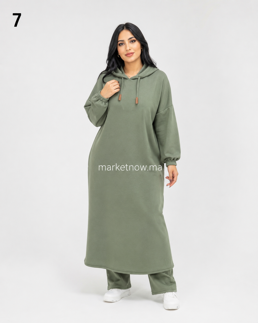 Ensemble femme long à capuche – Modèle 0003