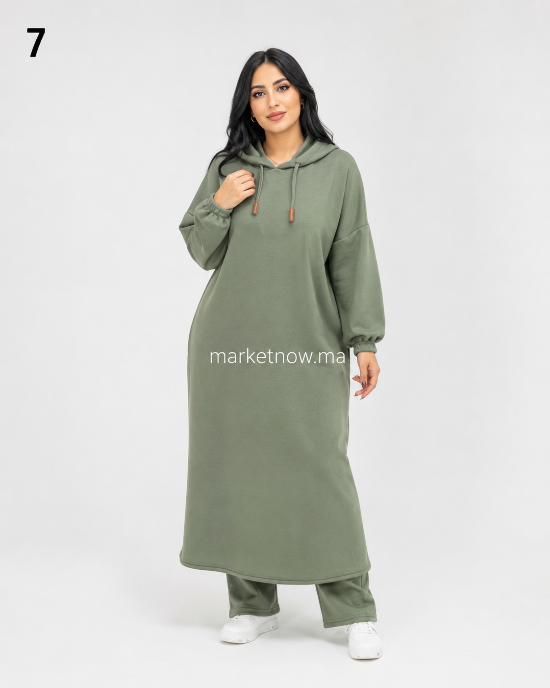 Ensemble femme long à capuche – Modèle 0003