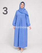 Abaya Femme Simple Élégante avec Châle en Dentelle – Tissu Crêpe Froissé | Tailles XL, XXL, 3XL
