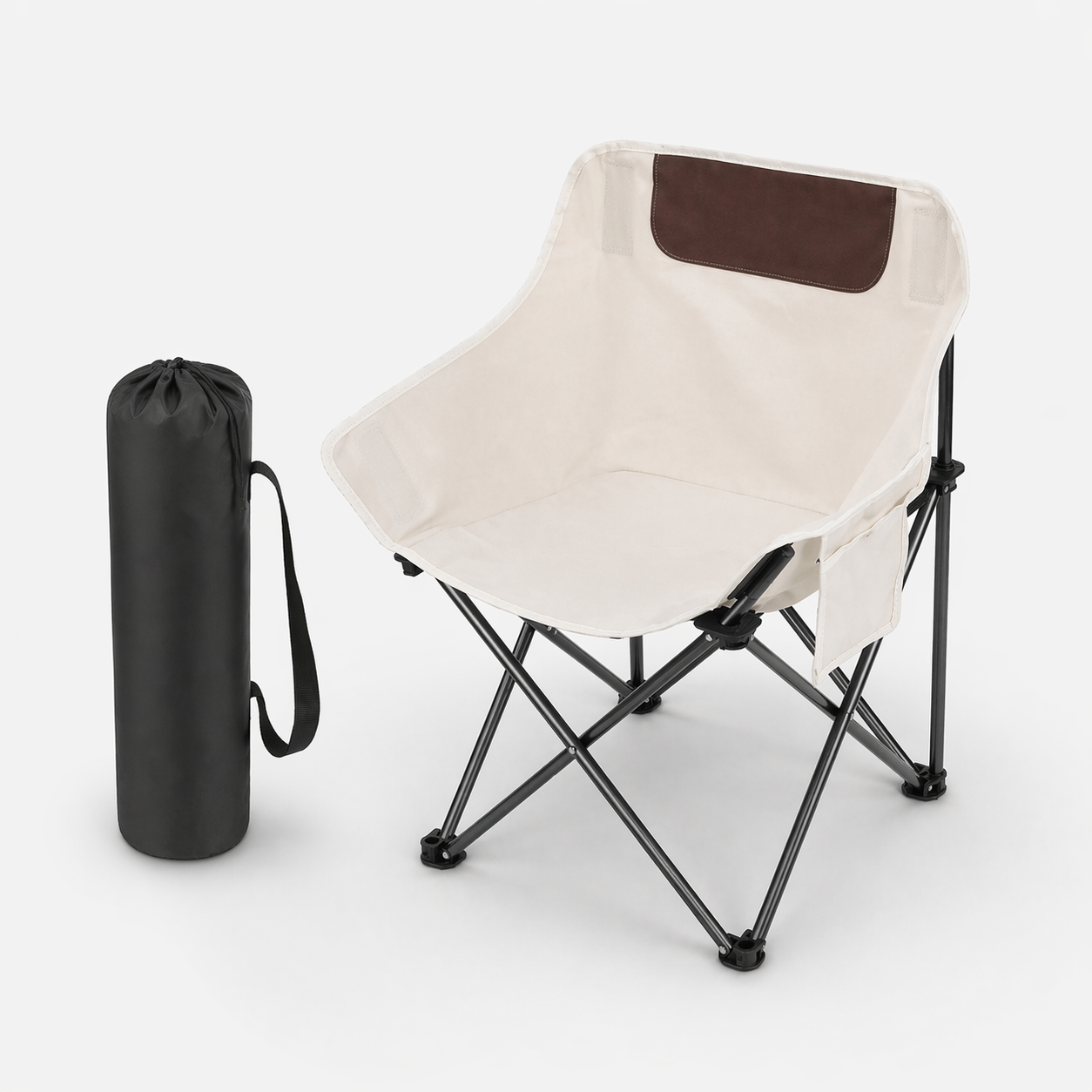 Chaise Pliante Camping Portable avec Sac de Transport – Fauteuil Outdoor Confortable Léger Jardin, Plage & Voyage