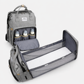 Sac à Dos Maternité Multifonction 3 en 1 avec Lit Bébé Portable – Sac à Langer Grande Capacité Étanche & Organiseur Voyage Bébé