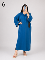 Kandoura Femme 2026 Luxe – Robe Marocaine Élégante en Tissu Rouza Première Qualité | Caftan Moderne Chic Maroc