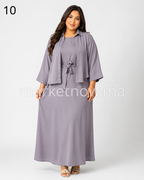 Ensemble Femme Top Zoom 2 Pièces – Robe Longue avec Surchemise Élégante