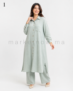 Nouvel ensemble femme Loulane – Tunique longue et pantalon