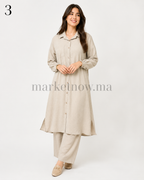 Nouvel ensemble femme Loulane – Tunique longue et pantalon
