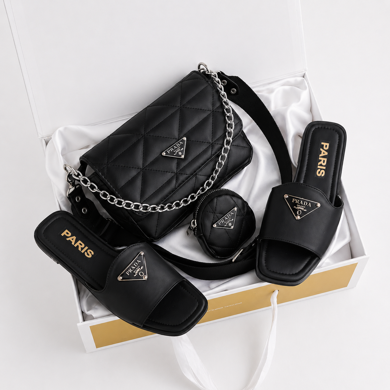 Ensemble Sac & Sandales Femme Caramel Chic – Pack Mode Tendance 2026 | Style Élégant & Confort – MarketNow Maroc