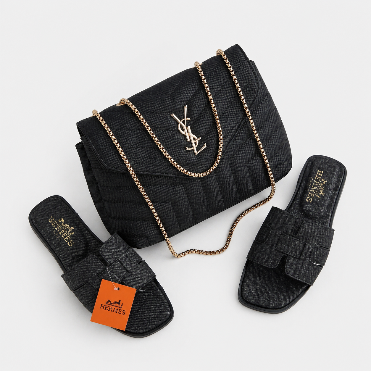 Ensemble Femme Chic Sac + Sandales Été 2026 – Look Élégant & Confort Premium | طقم نسائي فاخر صيف 2026