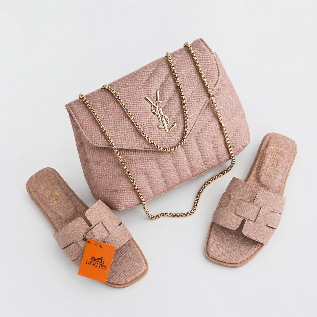 Ensemble Femme Chic Sac + Sandales Été 2026 – Look Élégant & Confort Premium | طقم نسائي فاخر صيف 2026